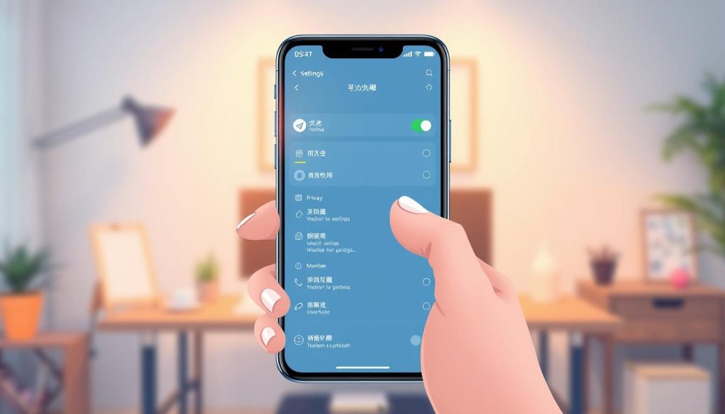 A digital illustration depicting the concept of "群组设置" in a vibrant and modern style, featuring a clean and user-friendly interface of a Telegram group settings page on a sleek mobile device. In the foreground, a hand is gently navigating the touchscreen with various setting options visibly displayed, such as group name, privacy settings, and member management. In the middle background, a subtle gradient highlights the digital space, suggesting depth and interaction. The background is a soft blur of a cozy home office environment with warm lighting, creating an inviting atmosphere. The overall mood is professional yet accessible, showcasing the ease of customizing a Telegram group. Focus on clarity and functionality, without any text overlays or distractions. A digital illustration depicting the concept of "群组设置" in a vibrant and modern style, featuring a clean and user-friendly interface of a Telegram group settings page on a sleek mobile device. In the foreground, a hand is gently navigating the touchscreen with various setting options visibly displayed, such as group name, privacy settings, and member management. In the middle background, a subtle gradient highlights the digital space, suggesting depth and interaction. The background is a soft blur of a cozy home office environment with warm lighting, creating an inviting atmosphere. The overall mood is professional yet accessible, showcasing the ease of customizing a Telegram group. Focus on clarity and functionality, without any text overlays or distractions.